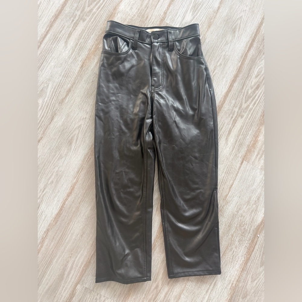 Abercrombie & Fitch Black Ankle Straight Ultra High Rise Jeans